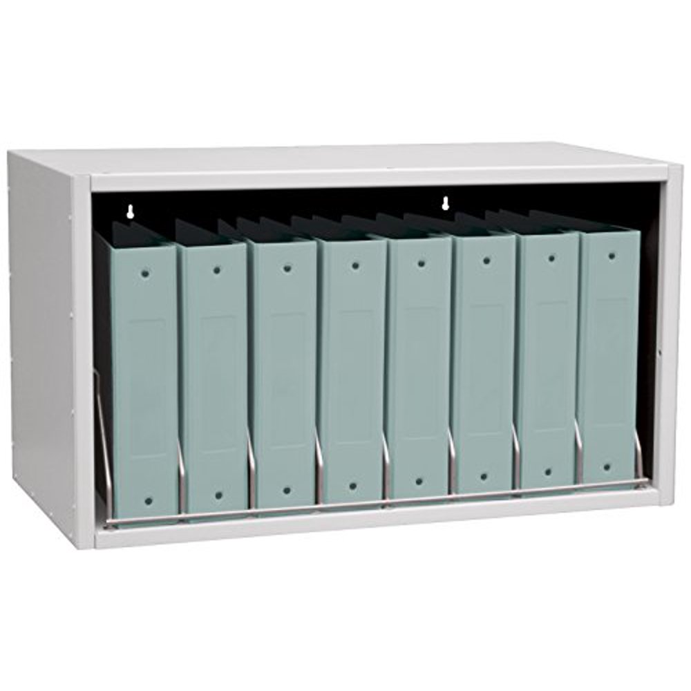Omnimed Cubbie File Storage Rack with 8 Capacity, Light Grey