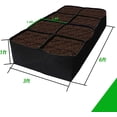thumbnail image 3 of Fabric Raised Garden Bed, 128 Gallon 8 Grids Plant Grow Bags, 3x6FT Breathable Planter Raised Beds for Growing Vegetables Potatoes Flowers, Rectangle Planting Container for Outdoor Indoor Gardening, 3 of 10