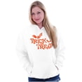thumbnail image 3 of Happy Halloween Trick or Treat Bats Unisex Plus Fleece Graphic Hoodie Brisco Brands 4X, 3 of 5