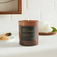 thumbnail image 2 of 8oz Lidded Glass Jar Black Label Rustic Palo Santo Candle - Soy & Coconut Blend, 30hr Burn Time, 2 of 3