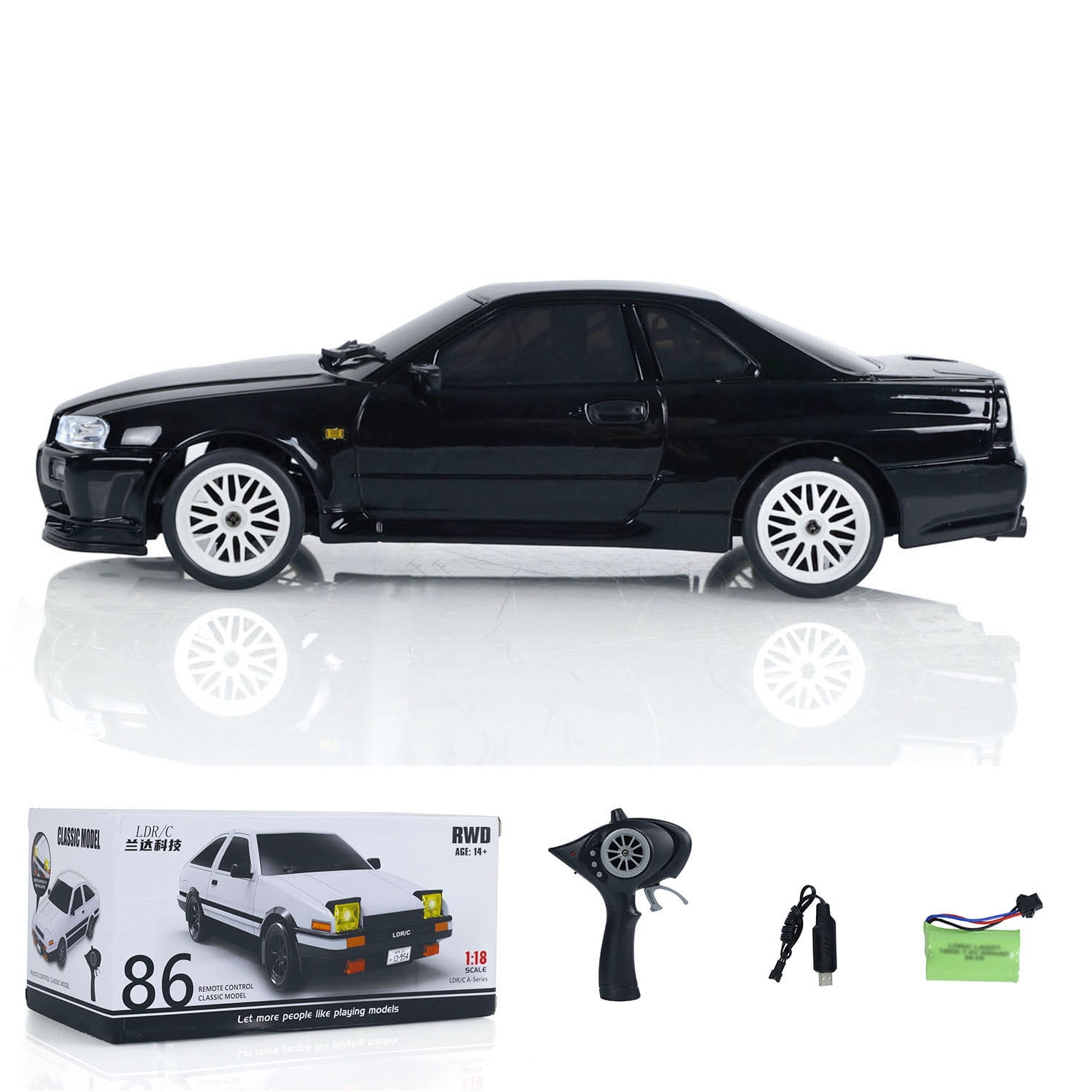 LDRC A99 1/18 RWD RC Car Drift Car Remote Control Racing Vehicles Model Lights