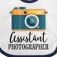 thumbnail image 4 of Inktastic Assistant Photographer Boys or Girls Baby Bib, 4 of 4