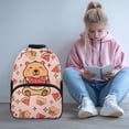 thumbnail image 2 of Yuyamidu Watermelon Capybara Backpack, Polyester Kids Girls School Bag with Mesh Side Pockets Adjustable Shoulder Straps, Pink, 2 of 7