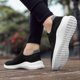 thumbnail image 4 of Zapatos altos cómodos para hombre y mujer, zapatillas clásicas de lona planas, duraderas, color blanco, talla 35-44, novedad de 2023, 4 of 5