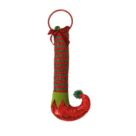 Christmas Stocking Charm Gift Stocking 15 inch Cozy Elf Leg Classic Knitted Christmas Stocking Personalized Xmas Hanging Decoration Home Farmhouse Fireplace Christmas Decor