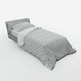 thumbnail image 3 of Ambesonne Anchor Bedding Set 4 Pcs, Wave Pattern, Queen, Grey Pale Grey White, 3 of 3
