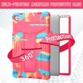 thumbnail image 3 of SaniMore Case for Lenovo Tab M10 Plus 3rd Gen 10.6 inch 2022 TB-125F/128F, Shockproof Silicone Backplane Rugged PCRotating Stand Pen Holder Anti-drop Heavy Duty Protective Cover, Colorful+Rose, 3 of 5