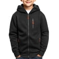 thumbnail image 2 of fatyb Boys Zip up Hoodies Casual Long Sleeve Hooded Sweatshirt Kids Fleece Lined Jacket Outdoor Wear, 2 of 7