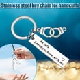 thumbnail image 1 of Agiferg Stainless Steel Handcuff Keychain Be Safe I Need You Here With Me, 1 of 9