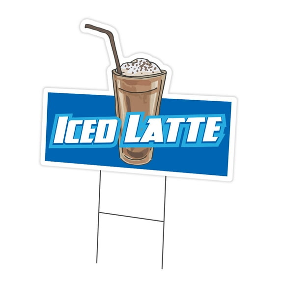 SignMission C-DC-1216-Iced Latte19 12 x 16 in. Yard Sign & Stake - Iced Latte