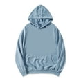 thumbnail image 5 of Lars Amadeus Men's Hoodie Sweatshirt Long Sleeves Solid Drawstring Pullover, 5 of 6