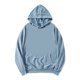 thumbnail image 1 of Sudadera con capucha para hombre, manga larga, con cordón sólido y bolsillo Azul polvoriento XL, 1 of 6