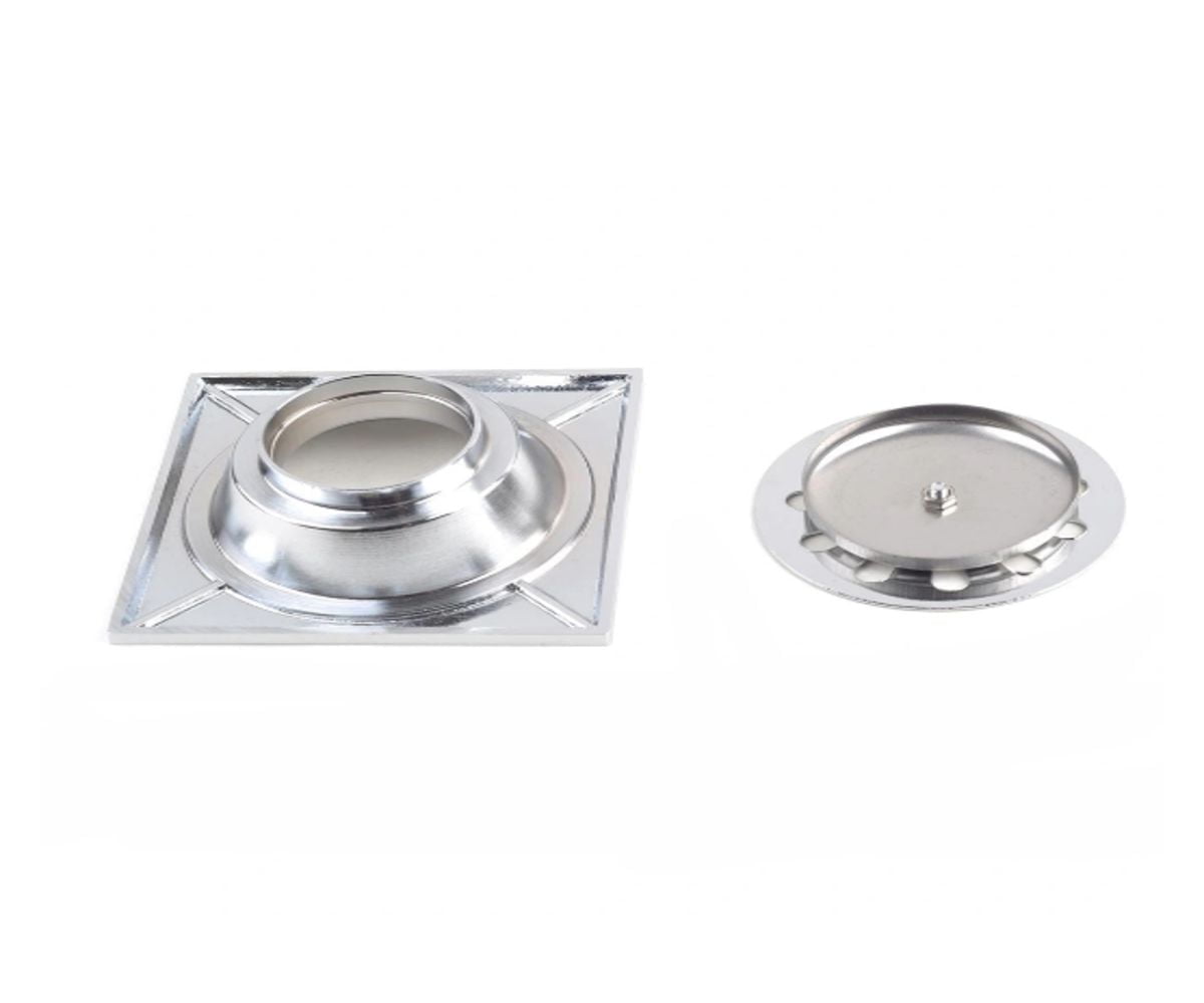 DROP Bath and Kitchen DR091051 Flower series Shower Floor Drain in Chrome