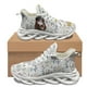 thumbnail image 1 of Zapatillas deportivas con cordones para mujer, diseño de mensajero, con impresión 3D, para exteriores, informales, cómodas y vulcanizadas., 1 of 6