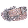 thumbnail image 2 of Western Cowgirl Faux Alligator Rhinestone Studded Leather Belt, 2 of 4