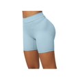 thumbnail image 3 of 1pc Women's High Waist Deep V-Shaped Yoga Shorts Tummy Control Athletic Running Summer Gym Short Pants For Sports Workout, 3 of 4