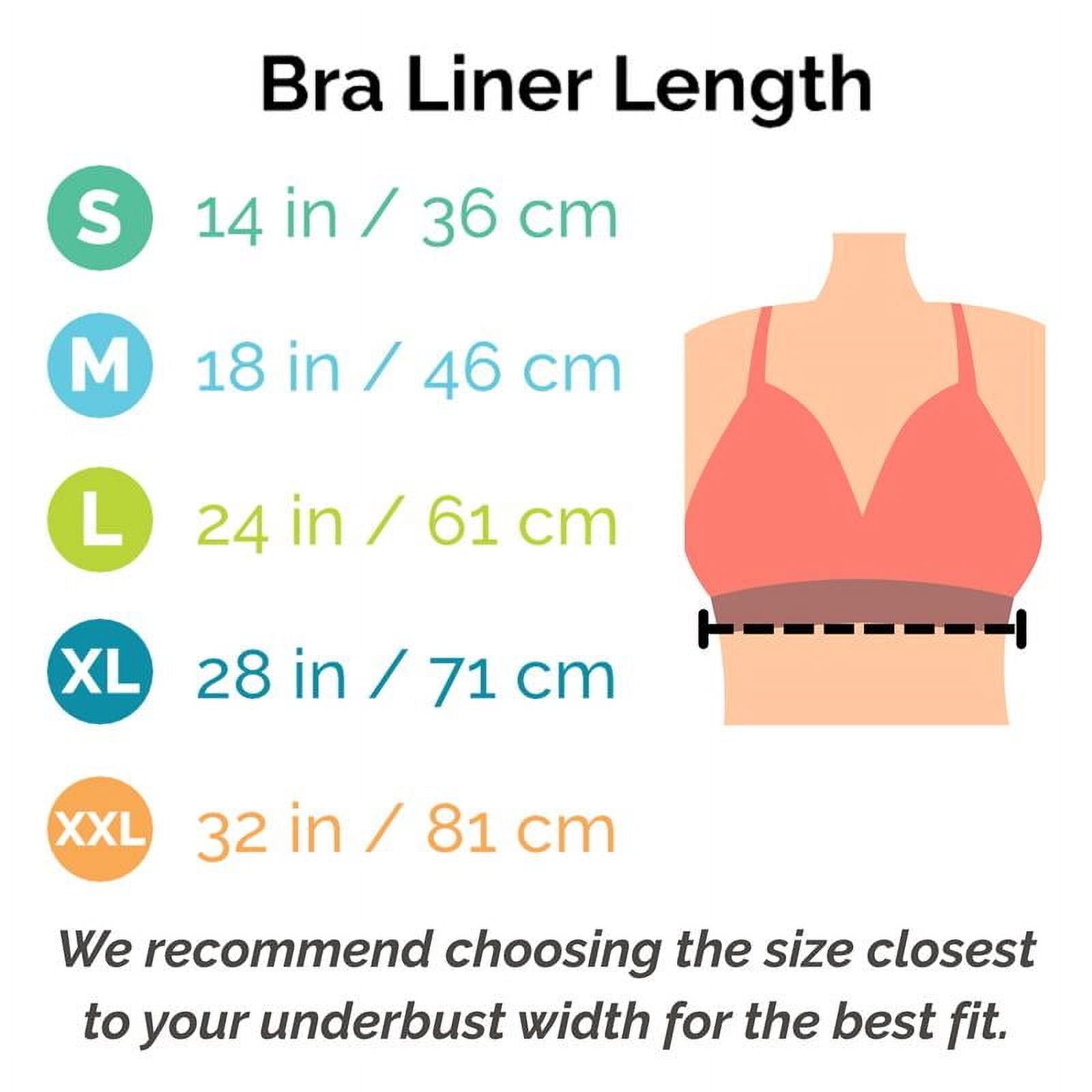 Bamboo Under-Bra Liners – Thermoregulating, Moisture-Wicking Bra Liners For Comfort (Beige, Small)