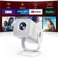 thumbnail image 1 of Toptro TP2 Mini-Projector with WiFi 6 and Two-Way Bluetooth 5.4, 4K 1080P Support Portable-Projector, Auto Keystone 270° Rotation, 1 of 1