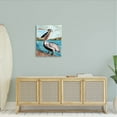 thumbnail image 2 of Nautical Pelican Bird Beak Animals & Insects Painting Gallery Wrapped Canvas Print Wall Art, 2 of 7