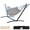 Beige,Blue, variant on Lazy Daze Hammocks Double Hammock with Built-in Pocket and Space Saving Steel Stand Includes Portable Carrying Case and Head Pillow, 450 Pounds Capacity (Natural)