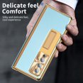 thumbnail image 3 of K-Lion for Samsung Galaxy Z Fold 4 Full Body Case, Built-in Tempered Glass Screen Protector Lens Film Plating Hinges Pen Solt Kickstand Shockproof Case for Samsung Z Fold 4,Blue＋Gold, 3 of 7