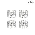 thumbnail image 3 of Uxcell Napkin Rings, 4 Pack 43mm Inner Diameter Alloy Napkin Buckles, Silver Tone, 3 of 5