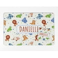 thumbnail image 2 of Printtoo Personalized Placemat & Coaster Set For Kids Toddlers,Birthday Gift For Boys,Gift For Girls,Animals-11x17 Inch, 2 of 6