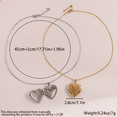thumbnail image 2 of 2pzs Collar Dije Corazón Para Parejas Fotos Acero Inoxidable Oro Y Plata Xtellar multicolor, 2 of 4
