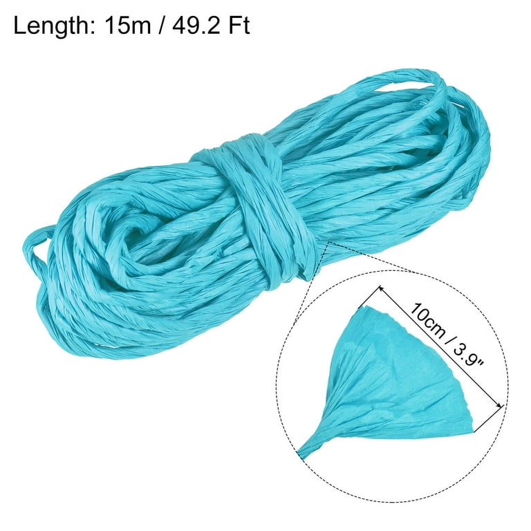 Raffia Paper Craft Rope Packing Rope 16.4 Yards Handmade Twisted Paper  Craft String/Cord/Rope Lake Blue