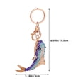 thumbnail image 2 of IDEANATEGRATE Shark Keyring for Women and Men with Rhinestone and Alloy Material 1Pcs, 2 of 8