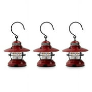 Barebones Living Edison Mini Lantern - 3 Pack - Red - LIV-277
