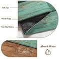 thumbnail image 2 of Farmhouse Teal Brown Area Rug 3x5 Washable Rug Non Slip Vintage Wooden Striped Large Area Rug Indoor Floor Carpet for Entryway Bedroom Kitchen Living Room Home Office Dining Room Nursery, 2 of 7
