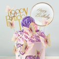 thumbnail image 4 of Decoraciones para pastel LANGPA de 22 piezas con mariposas para fiesta, 4 of 7