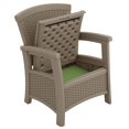 thumbnail image 2 of Suncast BMCC1800DT Chaise Club Design en Osier avec Rangement Elements, Taupe Foncée, 2 of 5