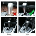 thumbnail image 2 of Glossy Black Carbon Fiber Pattern Shift Knob Cover Shell For BMW E87 1 Series, E90 E92 3 Series E84 X1 Automatic Shifter, 2 of 9