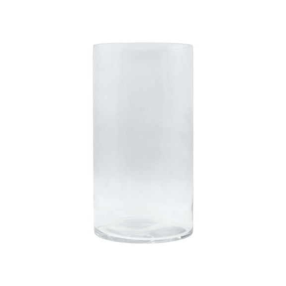 11" Clear Cylinder Glass Vase by Ashland – Simple Design for Floral Arrangements - Centerpieces & Indoor Decor - 6 Pack