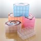 thumbnail image 5 of Caja grande de plástico transparente portátil de tres capas, desmontable, de tres capas y 30 compartimentos, para guardar joyas, maquillaje y aparejos de pesca, 5 of 5