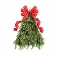thumbnail image 2 of Christmas Tree Wreath Knot Simulation Christmas Decoration Ribbon Wreath Festival Party Wall Prop, 2 of 9