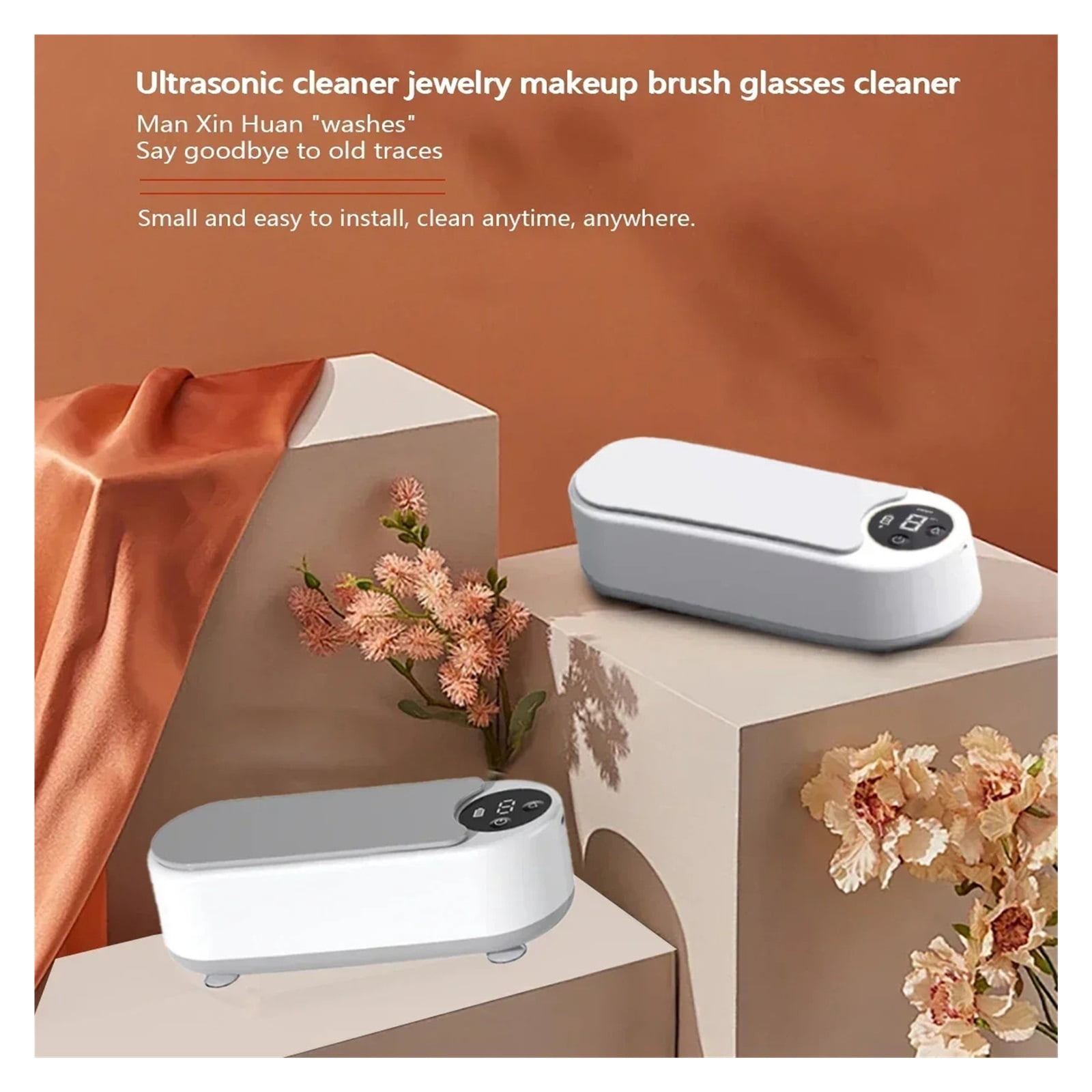 1pc Ultrasonic Eyeglasses Cleaner - Rechargeable USB Device for Jewelry, Glasses, Watches & More