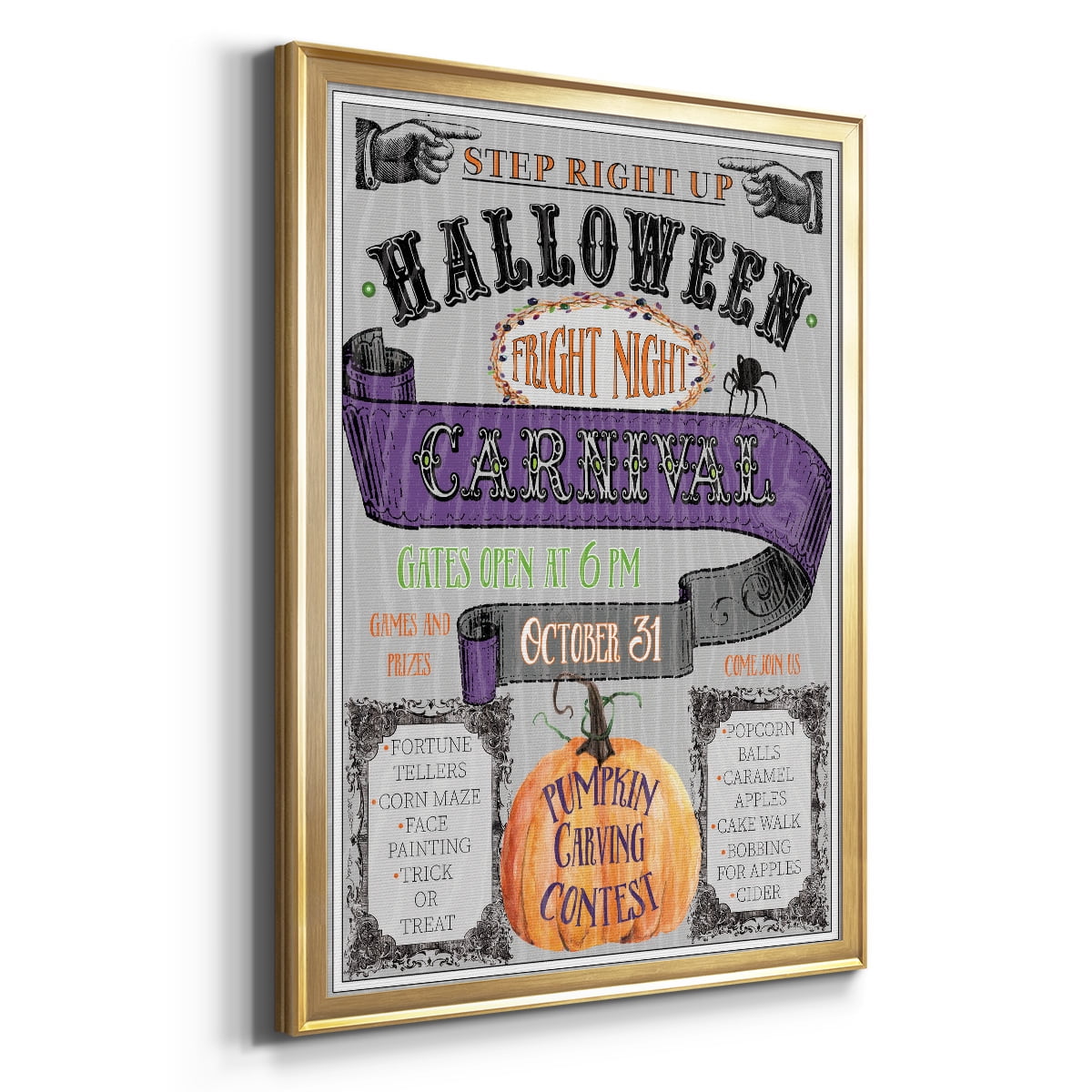 Carnival Sign Premium Classic Framed Print - Ready to Hang