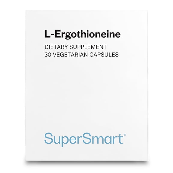 SuperSmart - L-Ergothioneine (EGT) 5 mg per Day - Antioxidant Supplement | Non-GMO - 30 Vegetarian Capsules