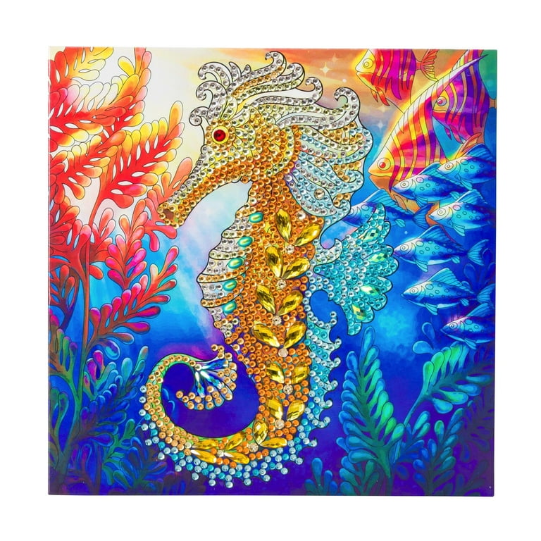 Craft Buddy 18cm DIY Crystal Art / Diamond Painting Card Kit - Tiger 