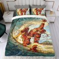 thumbnail image 4 of Flash Hombre Flashman Conjunto de sábanas temático, trío de piezas, cómodo y amigable con la piel, diseño único, regalo de decoración para el hogar para familiares, amigos y fans,135cm *200cm, 4 of 6