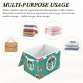 thumbnail image 7 of Foldable Fabric Storage Bin With Handle Collapsible Basket Box Storage With Lid Organizer The Little Dog Wearing Victorian, 7 of 7