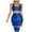 Blue, variant on Womens Slim Fit Oil Glossy Half Skirt Bodycon Micro Mini Skirts Nightwear