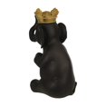thumbnail image 2 of Sagebrook Home Polyresin 14" Elephant W/ Crown, Black/Gold, 2 of 3