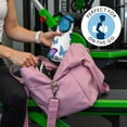 thumbnail image 5 of Purple Leaf Butterfly Pattern Hot Yoga Mat Towel Non Slip for Hot Yoga - Quick-Drying Yoga Mat Cover with 4 Corner Pockets with Travel Bag - Hot Yoga Towel Non Slip 70"x26", 5 of 6
