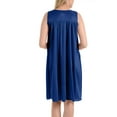 thumbnail image 4 of EZI Nightgowns for Women - Soft & Breathable Satin Night Gowns for Adult Women - Medium to Plus Size Womens Sleep Shirts - Knee-Length Nightgown, 4 of 6