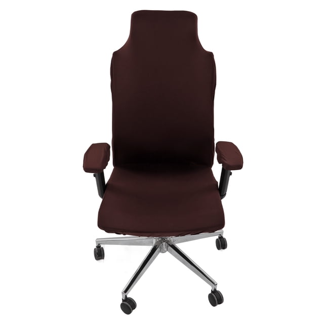 Stretch Gaming Chair Cover, Washable Skin Friendly Black Computer Chair Slipcovers, Soft Breathable Chair Protector for Armchair Swivel Chair Game Chair Home Office