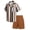 Light Beige, variant on Boys 2 Pieces Summer Beach Outfits Short Sleeve Button Down Shirts and Shorts Vacation Texture Sets for Kids